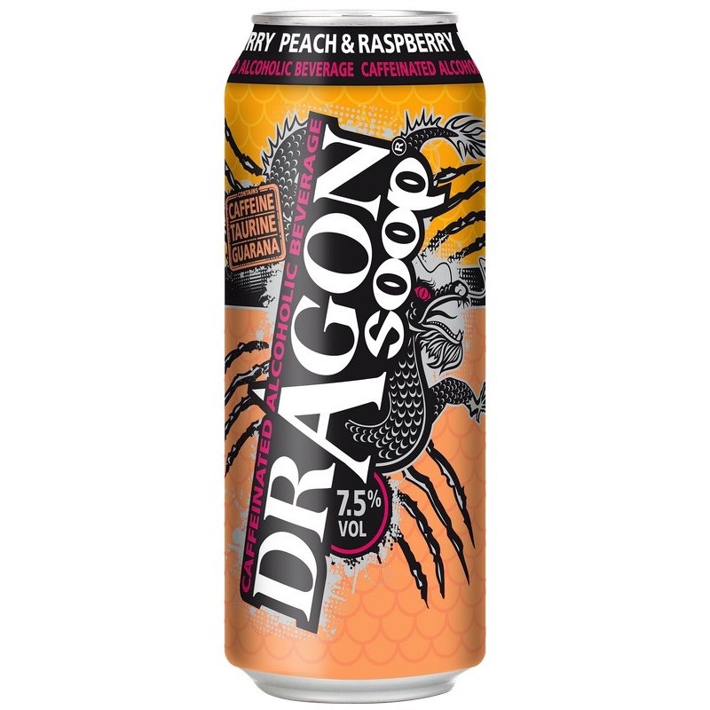 Dragon Soop 7.5% Peach & Raspberry 500ml CASE 8