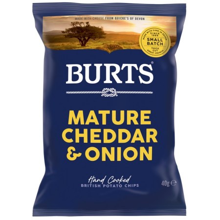 Burts Chips Mature Cheddar & Onion 40g