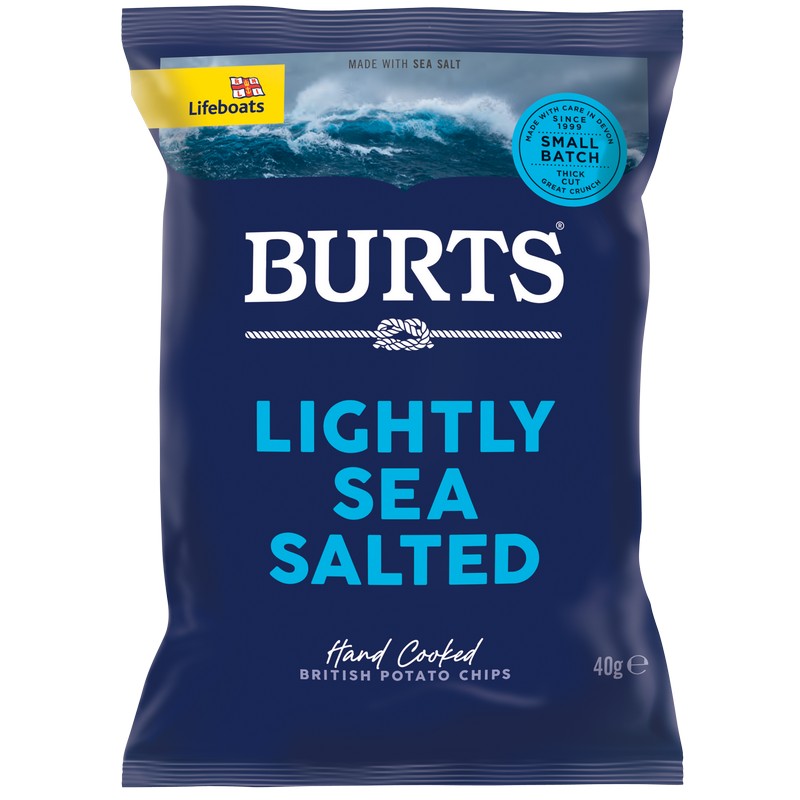 Burts Chips Lightly Sea Salted 40g