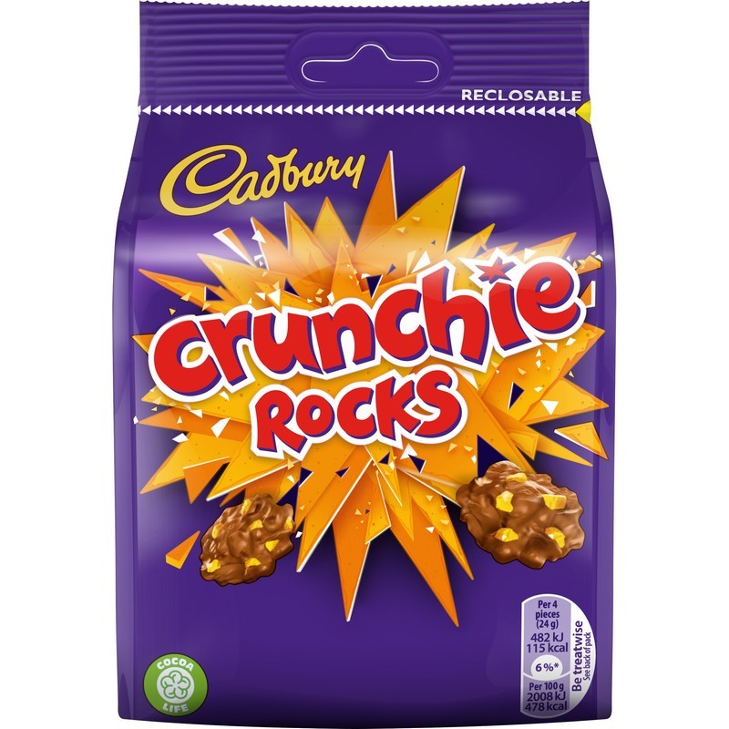Cadbury Crunchie Rocks Pouch 100g