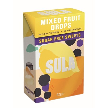 Sula Sugar Free Mixed Fruit Drops Carton 42g