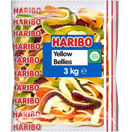 P&M Haribo 3kg Yellow Bellies