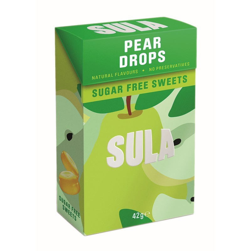 Sula Sugar Free Pear Drops Carton 42g