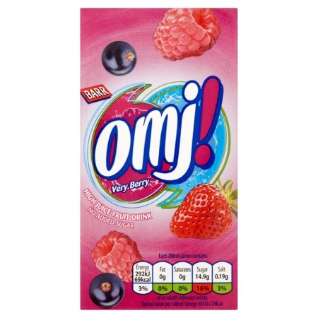 OMJ Very Berry Carton 288ml
