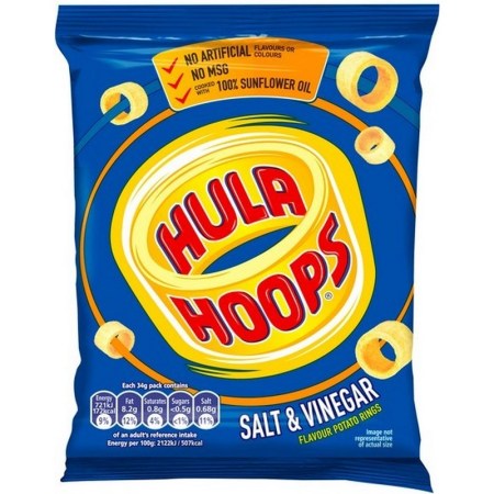 Hula Hoops Salt & Vinegar 34g