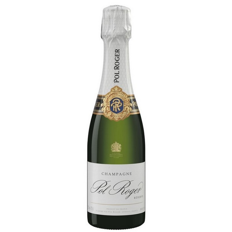 Pol Roger White Foil Brut Reserve Champagne DEMI