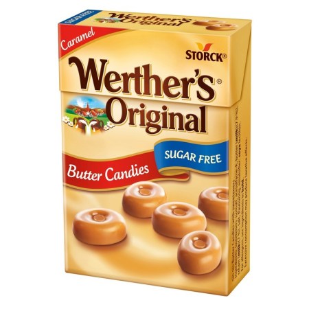 Werthers Sugar Free Butter Candies Carton 42g