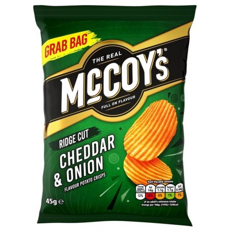McCoys Cheddar & Onion 45g