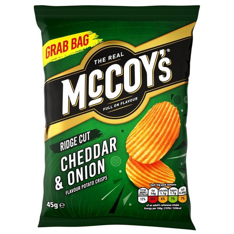 McCoys Cheddar & Onion 45g