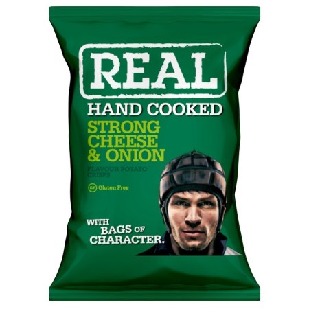 Real Crisps Strong Cheddar & Onion 35g
