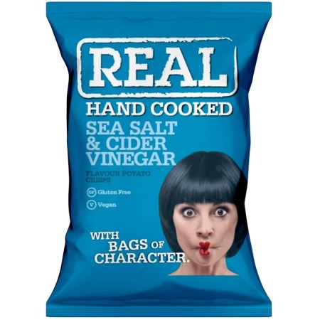 Real Crisps Salt & Malt Vinegar 35g