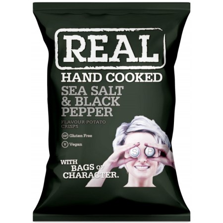 Real Crisps Sea Salt & Black Pepper 35g