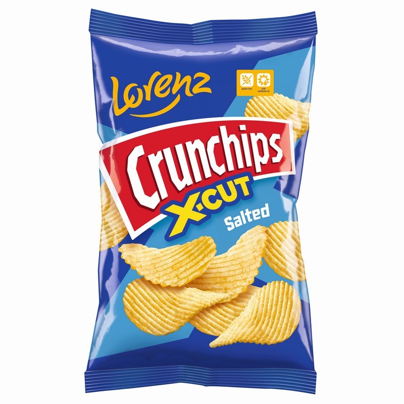 Lorenz Crunchips X-Cut Salted 75g