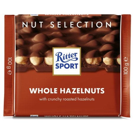 Ritter Sport Milk Whole Hazelnuts 100g