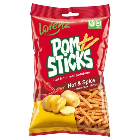 Lorenz Pomsticks Hot & Spicy 85g