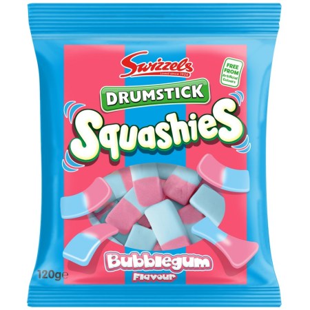 Swizzels Squashies Drumstick Bubblegum Bag 120g