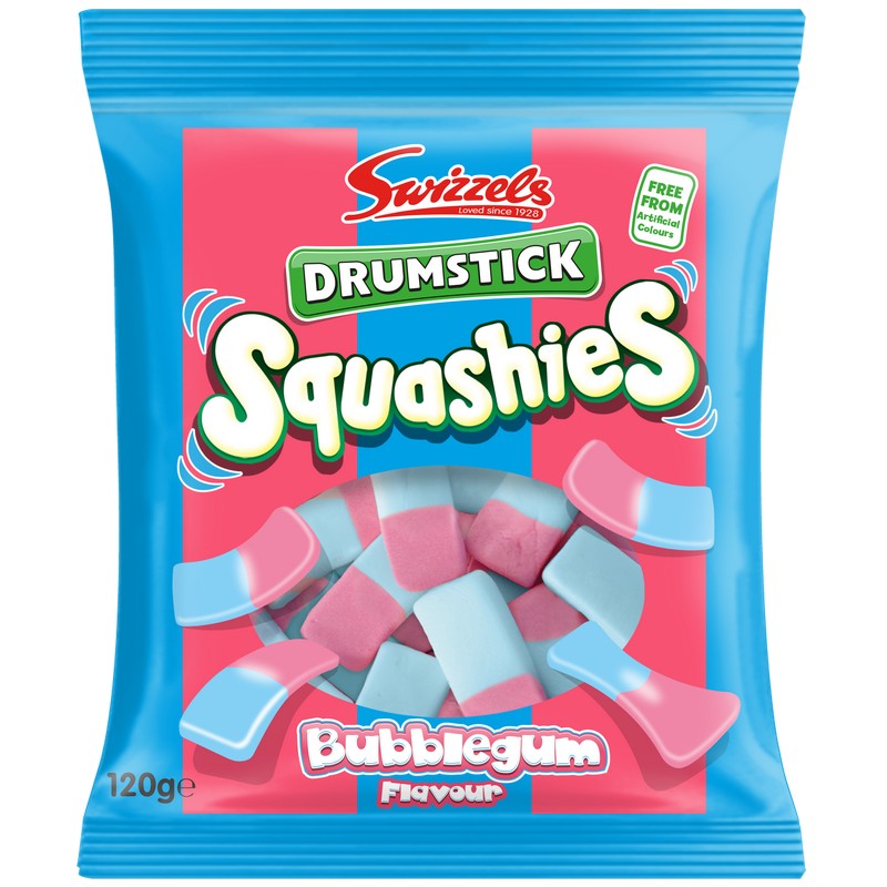Swizzels Squashies Drumstick Bubblegum Bag 120g
