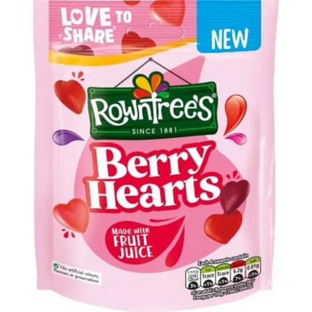 Rowntrees Berry Hearts Pouch 115g
