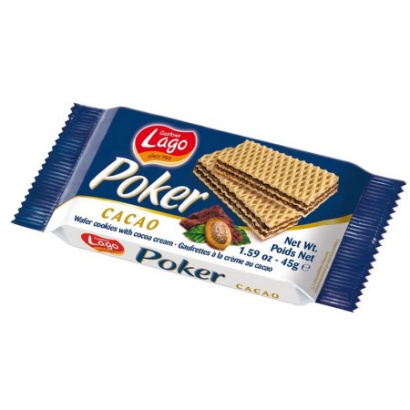 Lago Pokers Wafer Cocoa Cream 45g