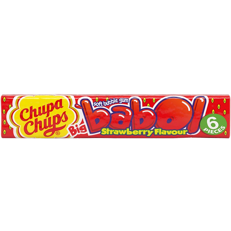 Chupa Chups Babol Gum Strawberry 28g