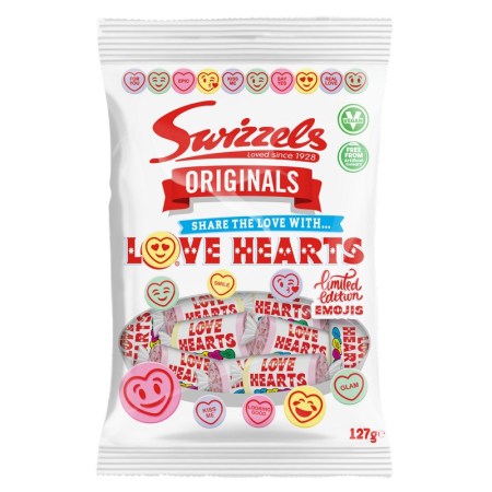 Swizzels Originals Love Hearts Bag 127g