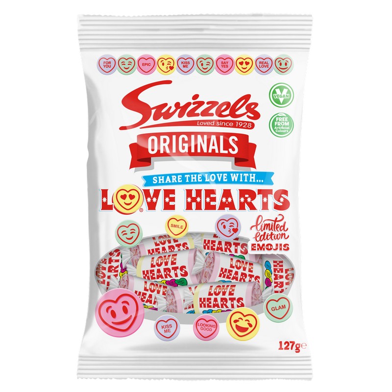 Swizzels Originals Love Hearts Bag 127g