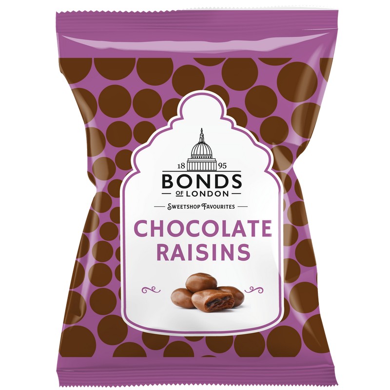 Bonds Chocolate Raisins Bag 75g