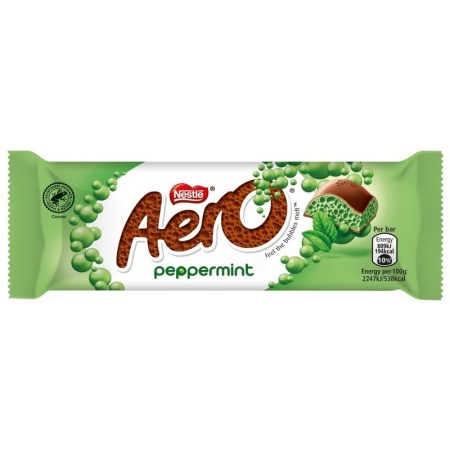 Aero Bubbly Bar Peppermint 36g