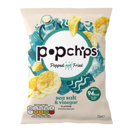 Popchips Sea Salt & Vinegar 23g