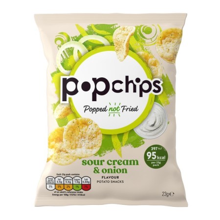 Popchips Sour Cream & Onion 23g
