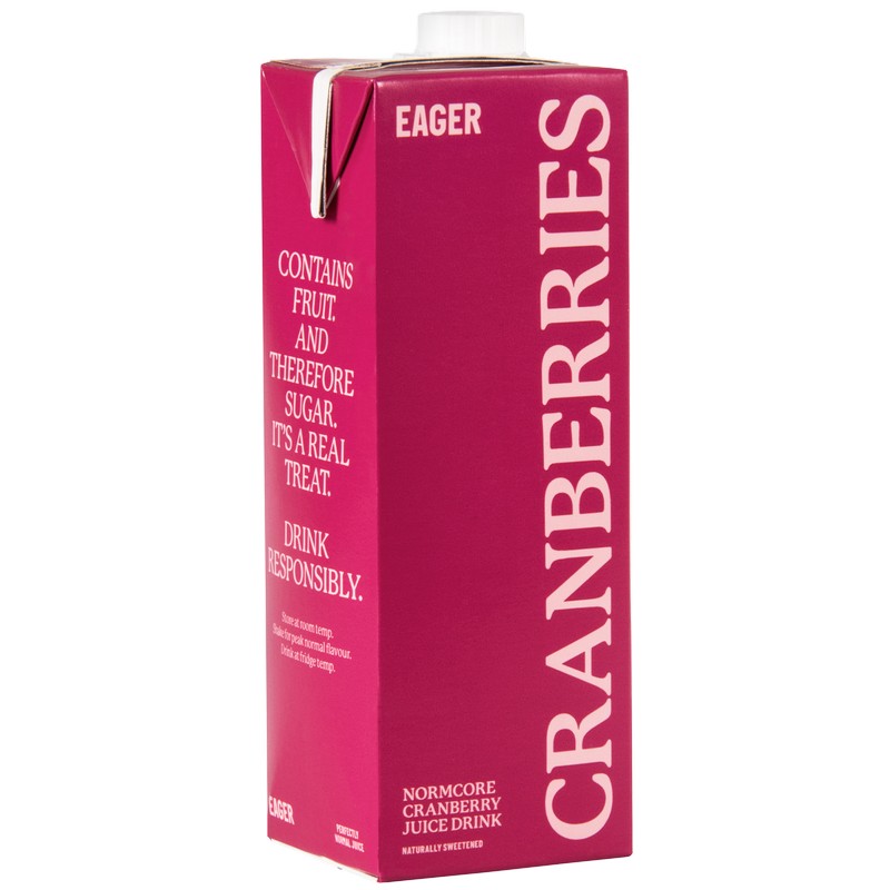 Eager Cranberry Juice Carton 1L