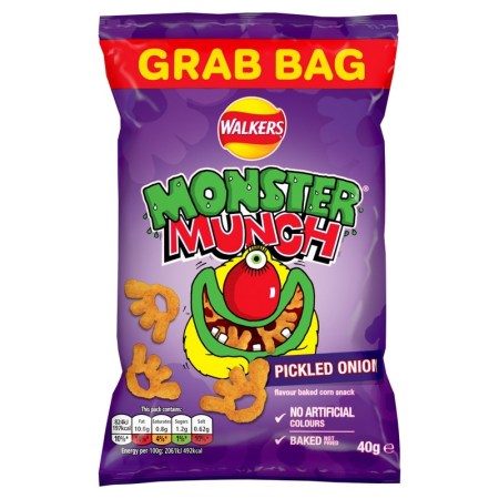 Walkers Monster Munch Pickled Onion Grab Bag 40g