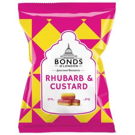 Bonds Rhubarb & Custard Bag 130g