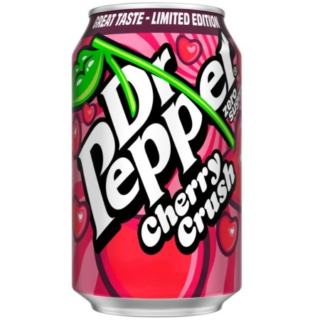Dr Pepper Zero Sugar Cherry Crush Can 330ml