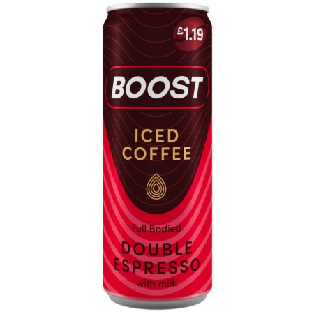 Boost Iced Coffee Double Espresso Can 250ml £1.19*