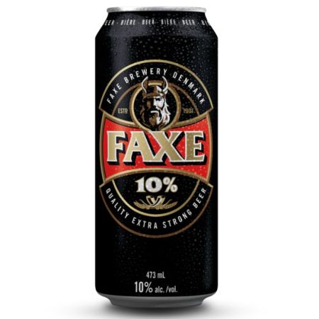 Faxe Extra Strong Beer 10% Can 500ml