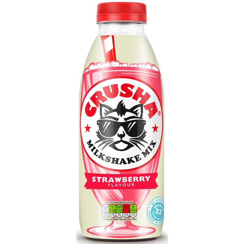Crusha Milkshake Mix Strawberry 1L