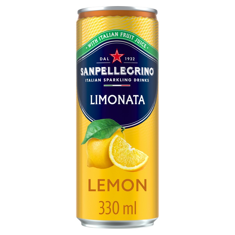 San Pellegrino Sparkling Lemon Can 330ml