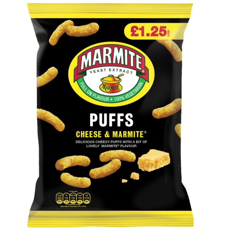 Marmite Cheese & Marmite Puffs 60g £1.25*