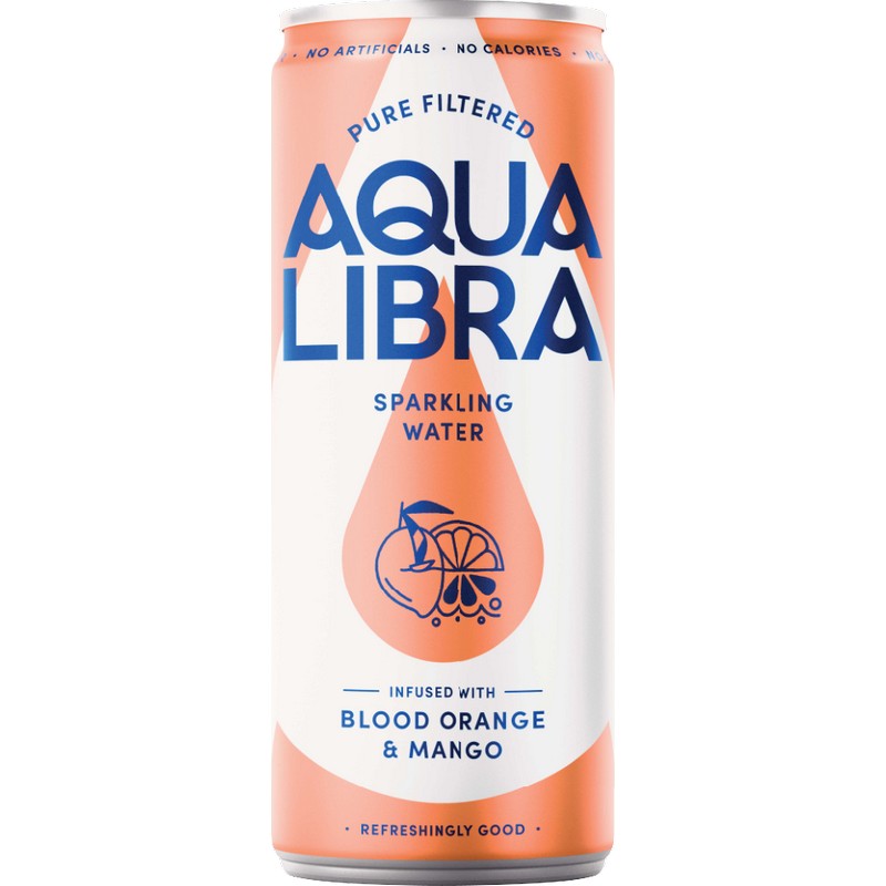 Aqua Libra Blood Orange & Mango Can 330ml