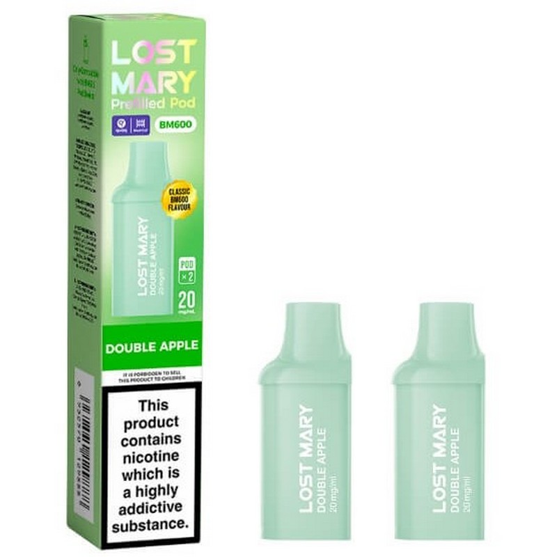 2 Pod Refill Pack Lost Mary BM600 Double Apple