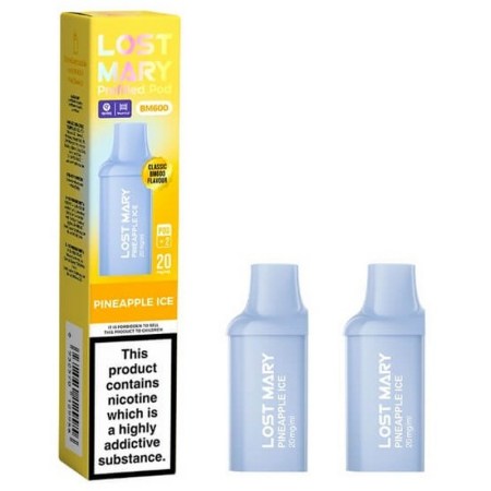 2 Pod Refill Pack Lost Mary BM600 Pineapple Ice