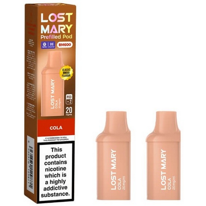 2 Pod Refill Pack Lost Mary BM600 Cola