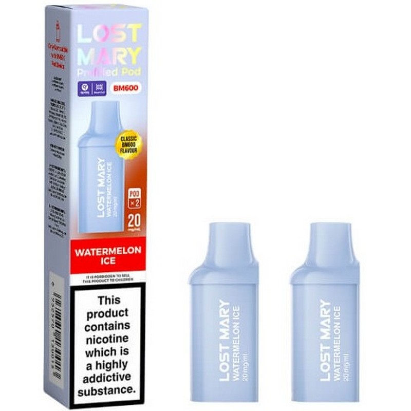 2 Pod Refill Pack Lost Mary BM600 Watermelon Ice