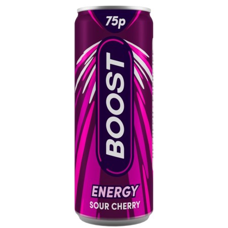 Boost Energy Sour Cherry Can 250ml 75p*