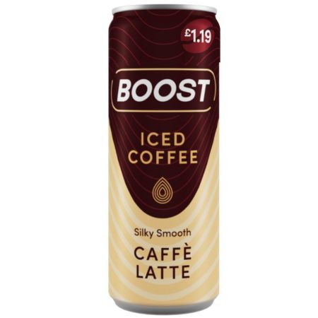 Boost Iced Coffee Caffe Latte Can 250ml £1.19*