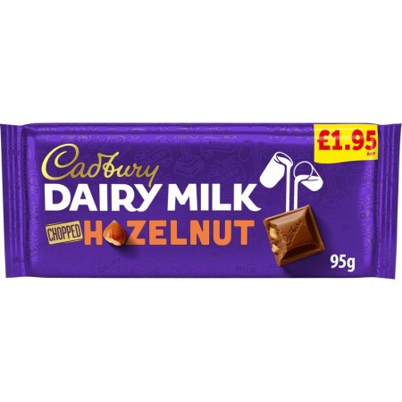 Cadbury Dairy Milk Chopped Hazelnut Block 95g £1.95*