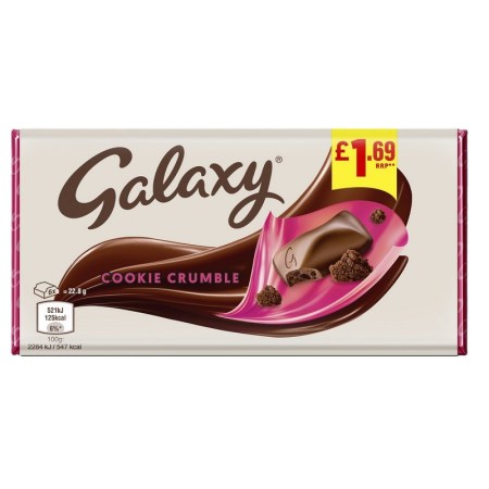 Galaxy Block Cookie Crumble 114g £1.69*