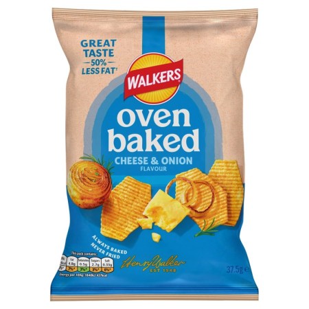 Walkers Oven Baked Cheese & Onion 37.5g