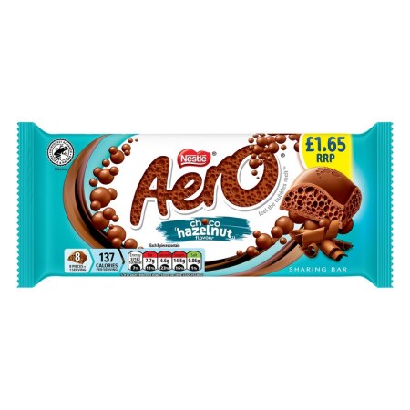 Aero Block Choco Hazelnut 90g £1.65*